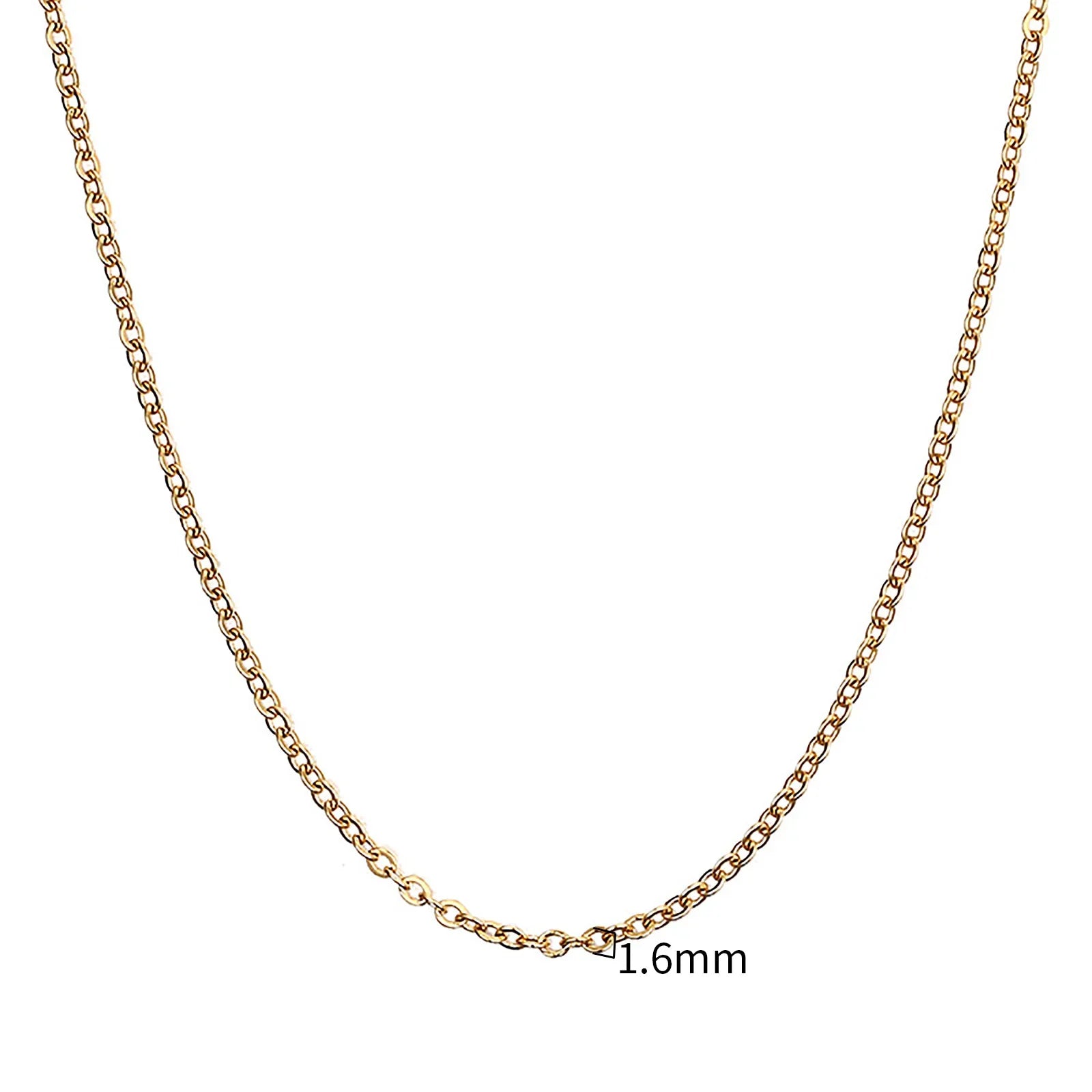 Figaro Chain Necklace Stainless Steel Link Gold Color Choker Necklace Layered Women Girls 14"  18" 20" 24"