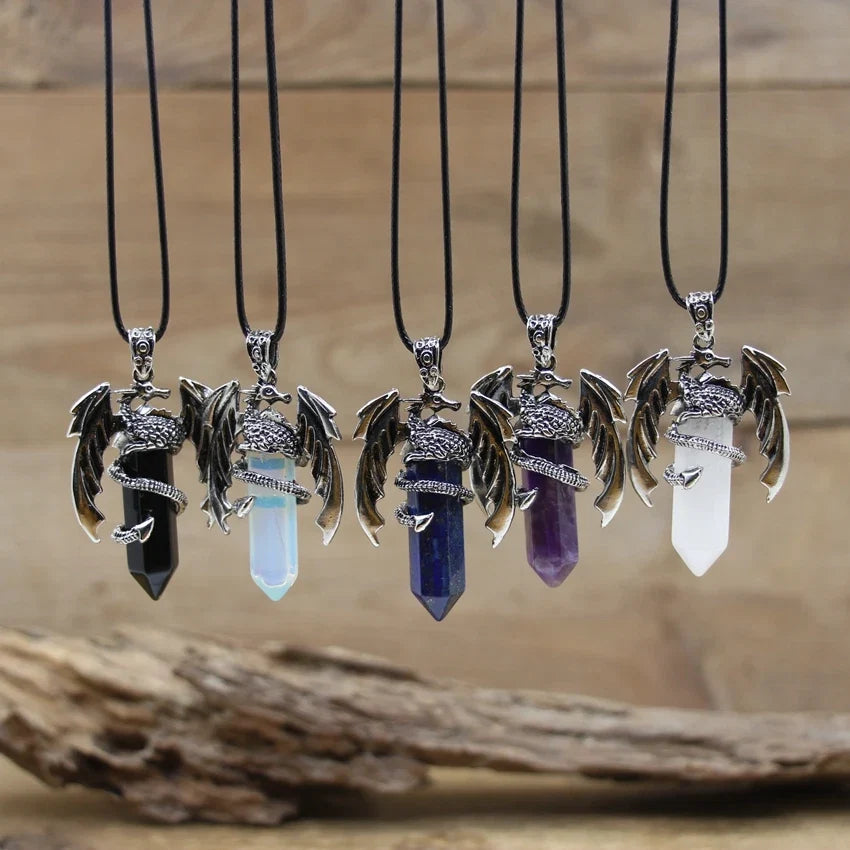 Dragon Crystal Pendant Necklace