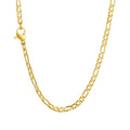 Figaro Chain Necklace Stainless Steel Link Gold Color Choker Necklace Layered Women Girls 14"  18" 20" 24"